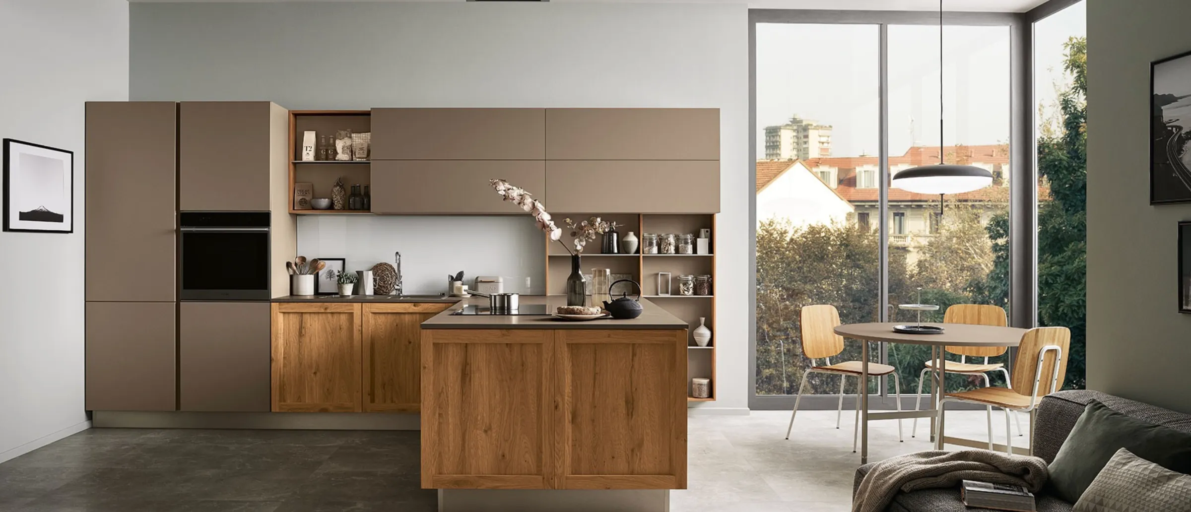 Cucina Veneta Milano con isola